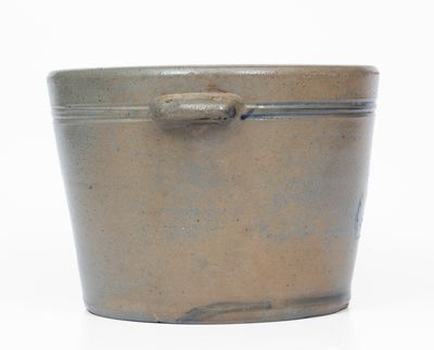 Rare Western PA Stoneware Pail w/ Stenciled Anchor Decoration