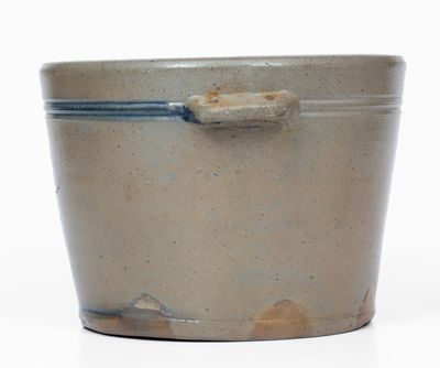 Rare Western PA Stoneware Pail w/ Stenciled Anchor Decoration