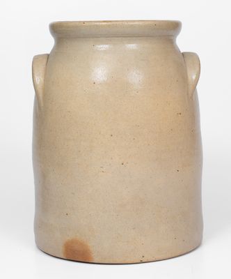 2 Gal. JOHN BURGER / ROCHESTER Stoneware Jar w/ Slip-Trailed Decoration