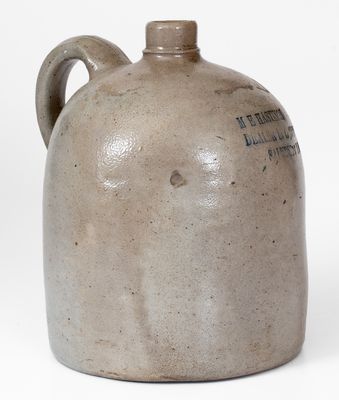 Rare SALISBURY, MD Stoneware Advertising Jug Marked by Peter Herrmann, Baltimore