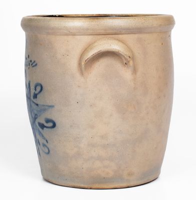 Rare C. W. BRAUN / BUFFALO, NY Stoneware Jar w/ Star Decoration