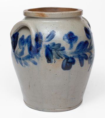 2 Gal. attrib. att. Henry Remmey Jr., Philadelphia, PA Stoneware Jar, c1840