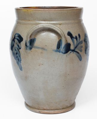 2 Gal. Remmey, Philadelphia, PA Stoneware Jar with Floral Decoration