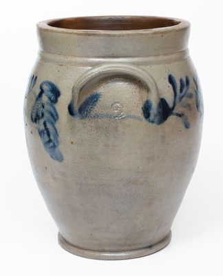 2 Gal. Remmey, Philadelphia, PA Stoneware Jar with Floral Decoration