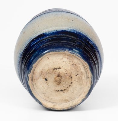 Fine Miniature Decorated Stoneware Barrel, New York State