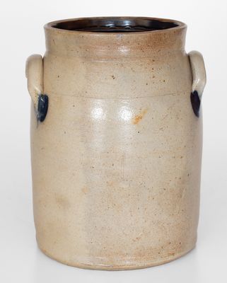 1 Gal. COWDEN & WILCOX / HARRISBURG, PA Stoneware Jar w/ Floral Decoration