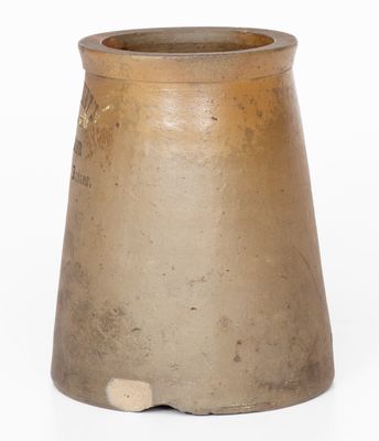 JOHN HUNT S / PREMIUM / CIDER / Apple Butter Stoneware Jar