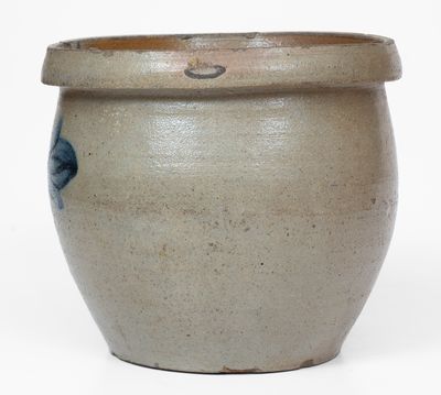 Rockingham County, VA Stoneware Cream Jar w/ Floral Decoration