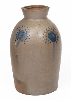 Stoneware Canning Jar with Unusual Spotted Decoration, Southern Shenandoah Valley