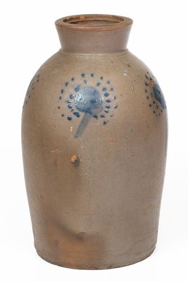 Stoneware Canning Jar with Unusual Spotted Decoration, Southern Shenandoah Valley