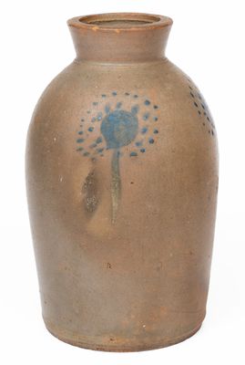 Stoneware Canning Jar with Unusual Spotted Decoration, Southern Shenandoah Valley