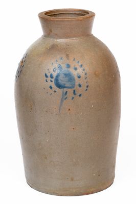 Stoneware Canning Jar with Unusual Spotted Decoration, Southern Shenandoah Valley