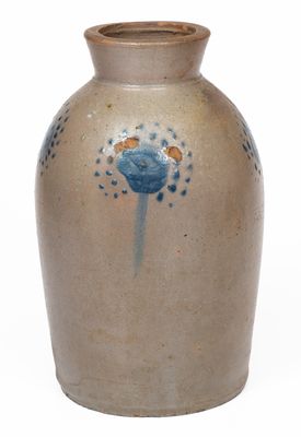 Stoneware Canning Jar with Unusual Spotted Decoration, Southern Shenandoah Valley