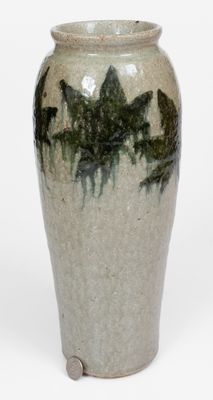 Alkaline-Glazed Stoneware Vase attrib. Arie Meaders, Cleveland, Georgia, 1956-69