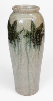 Alkaline-Glazed Stoneware Vase attrib. Arie Meaders, Cleveland, Georgia, 1956-69