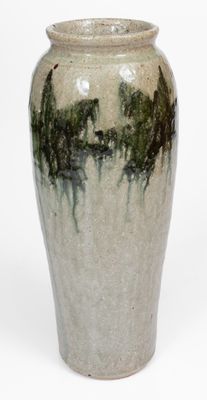 Alkaline-Glazed Stoneware Vase attrib. Arie Meaders, Cleveland, Georgia, 1956-69