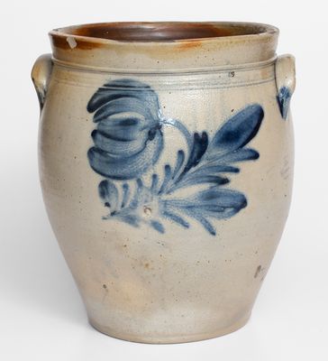 4 Gal. Stoneware Jar attrib. William Nichols, Poughkeepsie, NY, circa 1823