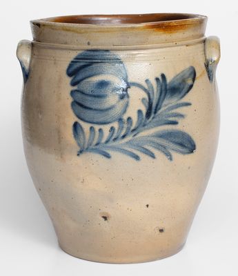 4 Gal. Stoneware Jar attrib. William Nichols, Poughkeepsie, NY, circa 1823