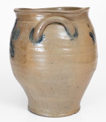 Fine Albany, NY 4 Gal. Stoneware Jar w/ Bold Incised Floral Decoration