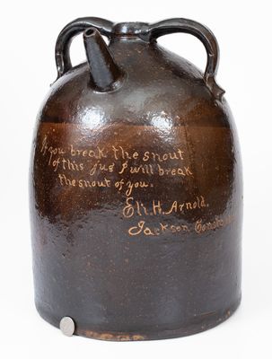 Exceptional Large-Sized Ohio Harvest Jug for 