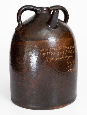 Exceptional Large-Sized Ohio Harvest Jug for 