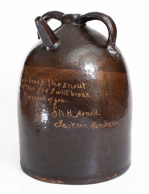 Exceptional Large-Sized Ohio Harvest Jug for 