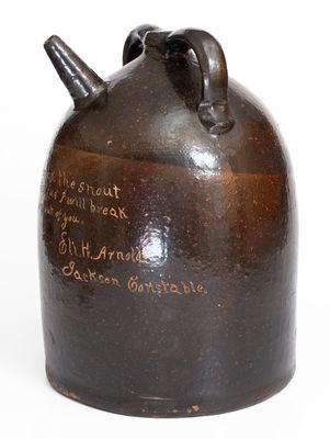 Exceptional Large-Sized Ohio Harvest Jug for 