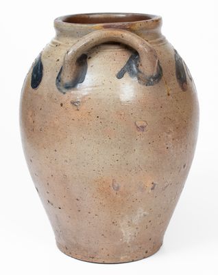 Manhattan Stoneware Jar w/ Incised Decorations, early 19th century