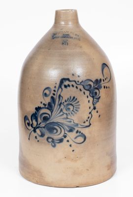 5 Gal. OTTMAN BROS. & CO. / FORT EDWARD, NY Stoneware Jug