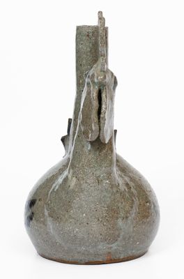 Unusual attrib. Arie Meaders Chicken Vase, Cleveland, Georgia, 1956-69