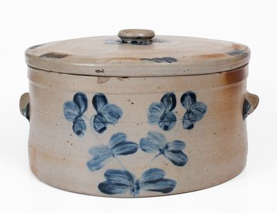 Fine 3 Gal. Baltimore, MD Stoneware Cake Crock with Lid