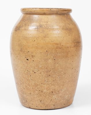 Fine T. H. WILLSON / HARRISBURG, PA Stoneware Jar w/ Floral Decoration