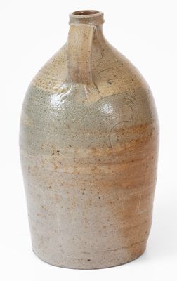 Rare Isaac Gay, Union County, NC Stoneware Jug w/ Incised Signature, c1870