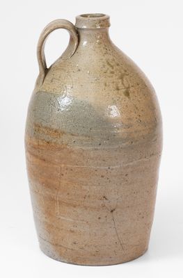 Rare Isaac Gay, Union County, NC Stoneware Jug w/ Incised Signature, c1870