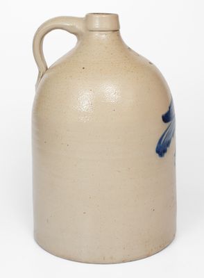 3 Gal. NY State Stoneware Jug with Bird Decoration