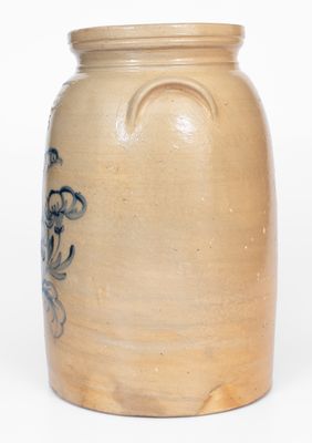 Fine W. A. MACQUOID (New York City) Stoneware Jar w/ Elaborate Bird Decoration