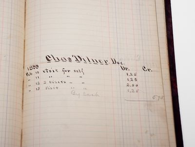 Greensboro, PA Doctor s Ledger w/ Inscriptions For Potters incl. Dilliner, Rumble and Cleavenger