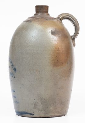 2 Gal. HAMILTON & JONES / GREENSBORO, PA Stoneware Jug