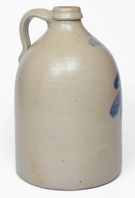 2 Gal. HAXSTUN, OTTMAN & CO. / FORT EDWARD, NY Stoneware Bird Jug