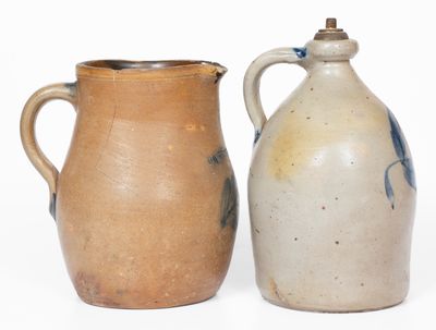 Lot of Two: Central Pennsylvania Stoneware Inc. COWDEN & WILCOX Pitcher