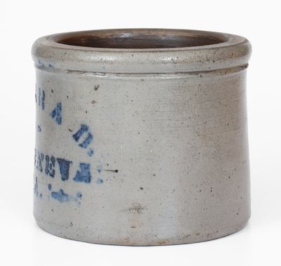 Rare A. CONRAD / NEW GENEVA, PA Stoneware Butter Crock