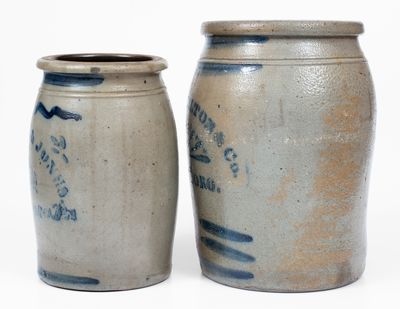 Lot of Two: Greensboro, Pennsylvania Stoneware Jars