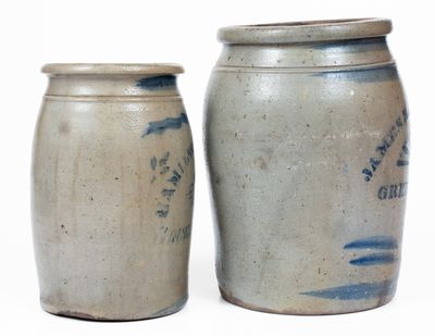 Lot of Two: Greensboro, Pennsylvania Stoneware Jars