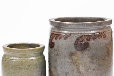 Lot of Two: STRASBURG, VA Stoneware Jars, SOLOMON BELL and S. BELL & SON