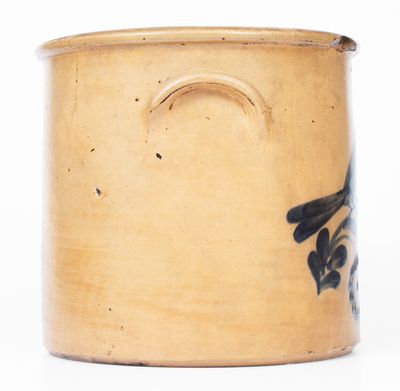 Rare EDMANDS & CO. Stoneware Crock w/ Brushed and Incised Bird and Floral Decoration