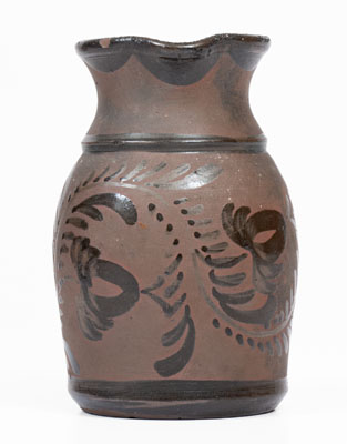 Small-Sized Tanware Pitcher, Greensboro or New Geneva, PA origin, circa 1885