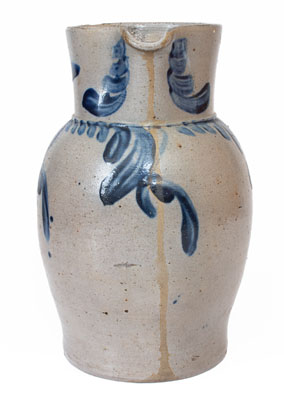 One-and-a-Half-Gallon Baltimore, Maryland Stoneware Pitcher, circa 1840