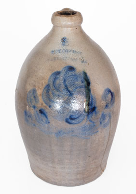 J.W. COWDEN / HARRISBURG, PA Stoneware Jug, circa 1861-65