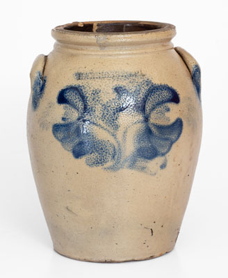 One-Gallon HARRISBURG, PA Stoneware Jar, attrib. John Young Pottery, circa 1856-58