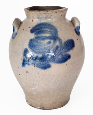 One-Gallon attrib. William Nichols, Poughkeepsie, NY Stoneware Jar, circa 1823